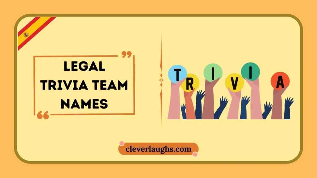 Clever Lawyer Pun Team Names