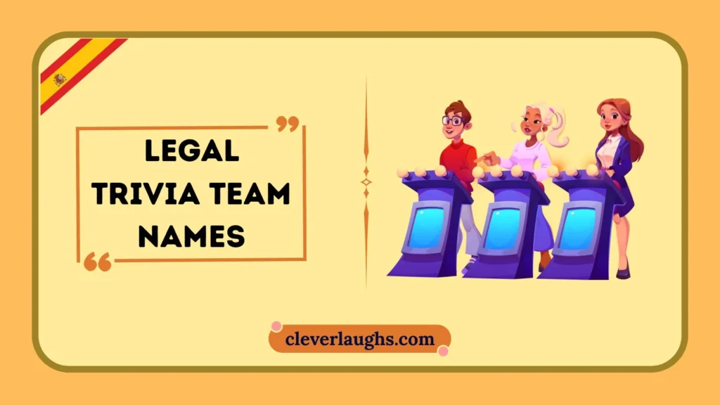 Funny Legal Trivia Team Names